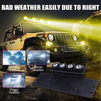 Feux de plaque d'immatriculation universels, phares de travail tout-terrain, projecteurs, feux de brouillard, lampe auxiliaire LED pour voiture