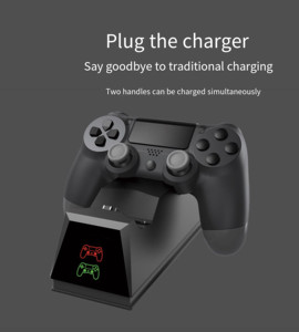 Estación de carga de juego negra, soporte de cargador para Playstation 4, <span class=keywords><strong>Ps4</strong></span>, novedad - Product Image 5