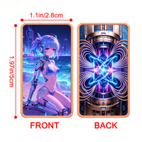 Vente en gros de lingots de cuivre pur, personnalisés, 1oz 5oz, en cuivre rouge fin .999, avec motif en relief Cyber Robot Girl, pour collection d'anime et cadeau