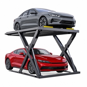 Système <span class=keywords><strong>de</strong></span> stationnement automatisé à ciseaux monté en surface pour le stockage partagé <span class=keywords><strong>de</strong></span> véhicules dans les cours plates des communautés et les cours publiques - Product Image 1