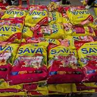 SAVA 30g Lessive en Poudre en Gros de Qualité Supérieure Parfumée pour Lave-linge