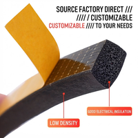 Bande de mousse EPDM adhésive acrylique simple face - Résistante au vieillissement thermique, étanchéité imperméable pour armoires et boîtiers électriques