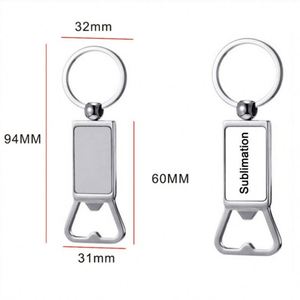 WSY728 Wholesale Factory Custom Logo Zinc Alloy Key Chain Blank <b>Bottle</b> Opener Metal Keychains - Product Image 2