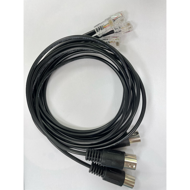 Customized DIN 5 Pin Male to RJ45  Cable