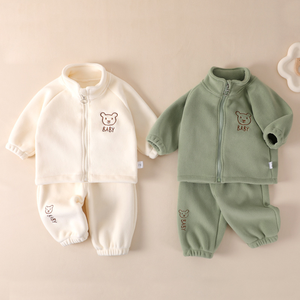 Ensemble de pulls d'hiver pour garçons, best-seller, vêtements d'extérieur chauds pour enfants, ensembles de vêtements pour bébés, ensembles de manteaux épais pour enfants, printemps automne - Product Image 2