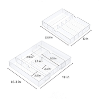 Tiroir de cuisine extensible, en plastique, pliable, rangement pour couverts et ustensiles de cuisine