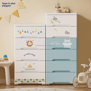 Commode de rangement à 5 tiroirs pour bébé, motif dessin animé, organisateur de placard pour la maison, chambre à coucher, tiroirs de rangement en PP pour enfants, filles - Product Image 2
