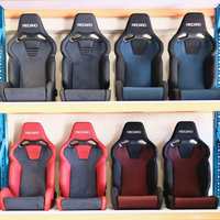 JBR9023 Asientos de Carreras Tipo Baquet Personalizados de Cuero PVC y Fibra de Carbono de Estilo Universal para Coche Modificado con Gamuza y Logo Personalizado