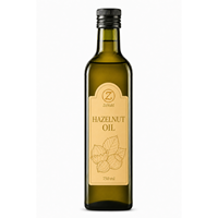 Aceite de Avellana Virgen Orgánico de Grado Cosmético y Alimentario, Botella de 750 ml