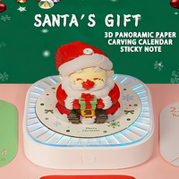 Cadeaux originaux, idées uniques, calendrier en papier 3D sculpté, 2026, calendrier d'art 3D, bloc-notes, bloc-notes, logo personnalisé imprimé, cadeau de Noël