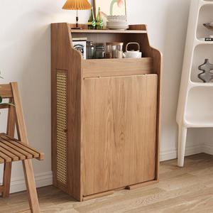 <span class=keywords><strong>Mesa</strong></span> de Comedor Extensible Plegable de Madera Maciza con Mueble Lateral de Almacenamiento, Diseño Moderno Multifuncional para Uso Doméstico Pequeño - Product Image 3