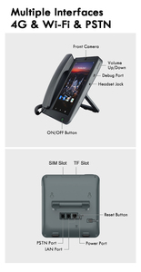 4G LTE WCDMA <span class=keywords><strong>fixe</strong></span> sans fil WiFi Hotspot carte SIM VoLTE appel téléphone <span class=keywords><strong>fixe</strong></span> Smart Android vidéo téléphone - Product Image 6