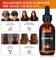 OEM/ODM Grosir 60ml Minyak Esensial Rambut Memperbaiki Rambut Kering dan Mengembang, Menebalkan 100% Minyak Batana Organik untuk Pertumbuhan Rambut