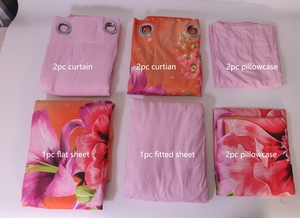 Juego de Sábanas de Alta Gama Metropolitan de 8 Piezas, Tamaño Queen, 100% Microfibra de Poliéster, Serie 2500, con Cortinas a Juego - Product Image 6