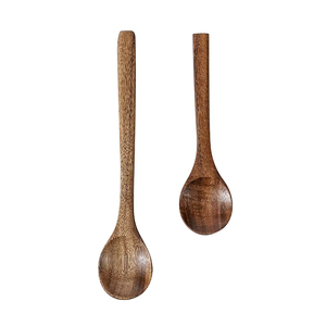 Cuillère en bois de teck <span class=keywords><strong>naturel</strong></span> certifiée FDA LFGB FSC, écologique, résistante à la chaleur, <span class=keywords><strong>anti</strong></span>-moisissure, logo personnalisé pour la maison, l'hôtel, la cuisine - Product Image 2