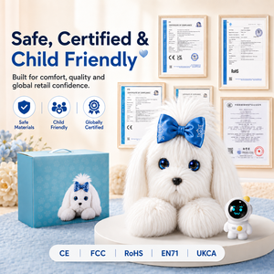 POPKUKU AI Perro de Peluche Inteligente con Voz de 80 Idiomas, Compañero Emocional y Reconfortante de Algodón PP, Ideal para Regalo de Cumpleaños - Product Image 5