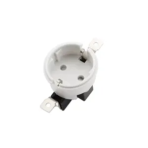 European standard German standard fixed round snap in type white AC power socket outlet 10A 250V