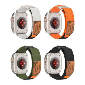 สายรัดแม่เหล็ก20มม. สายนาฬิกาไนลอนแบบตีนตุ๊กแกสำหรับ <span class=keywords><strong>Apple</strong></span> - Product Image 4