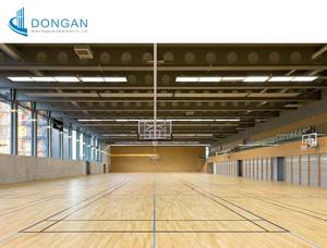 Terrain <span class=keywords><strong>de</strong></span> basketball intérieur en structure acier préfabriquée, résistant aux intempéries et à la corrosion, pour les installations sportives publiques - Product Image 2