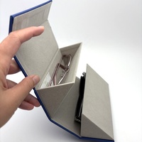 2025 gros haute qualité carré Double couche 2 fentes double lunettes présentoir étui lunettes lunettes stockage