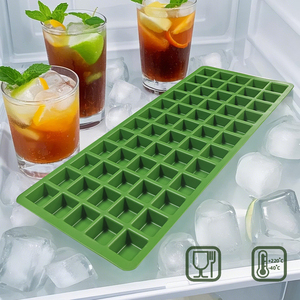 60 lỗ vuông nhựa Khuôn Silicone hộ gia đình nhà bếp nướng công cụ <span class=keywords><strong>ice</strong></span> cubes Mini Silicone khuôn - Product Image 2