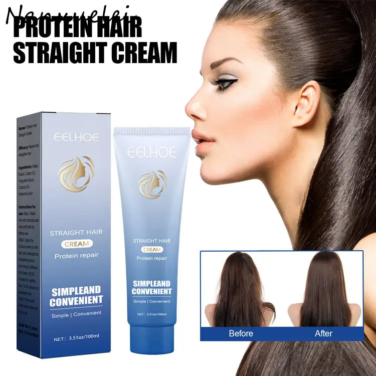Toptan saç bakımı EELHOE 60ml besleyici tamir saç proteini düzeltme saç düzleştirme kremi