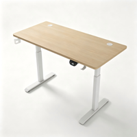 Bureau debout électrique à double moteur, bureau réglable en hauteur pour poste de travail à domicile