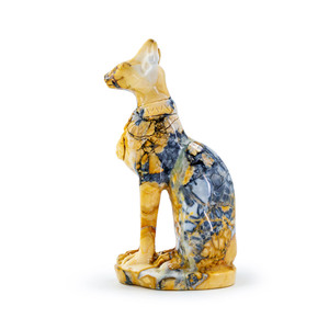 Escultura de Cristal de <span class=keywords><strong>Mau</strong></span> Egipcio Natural Reiki de Alta Calidad de Fábrica Yinglai, Artesanía de Piedra Curativa con Diseño de Animales Feng Shui Hecha a Mano - Product Image 6