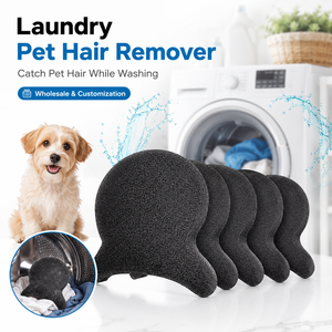 Éponge de lavage écologique réutilisable pour enlever les poils d'animaux, pour machine à laver, nettoyage des vêtements pour chats et chiens - Product Image 1