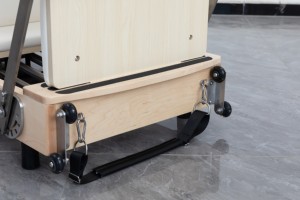 Portable Easy Move <strong>Folding</strong> Wood Wooden Reformer <strong>Pilates</strong> Machine with Box and Jump <strong>Board</strong> for Home Yoga Studio - Product Image 4