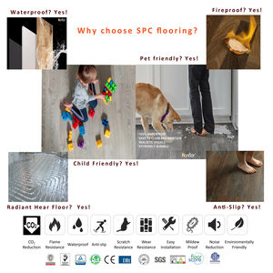 Revêtement de <span class=keywords><strong>sol</strong></span> en vinyle de luxe stratifié SPC de style moderne de 4mm avec clip de verrouillage par clic Revêtement de <span class=keywords><strong>sol</strong></span> SPC étanche <span class=keywords><strong>à</strong></span> l'humidité et résistant <span class=keywords><strong>à</strong></span> l'usure - Product Image 6