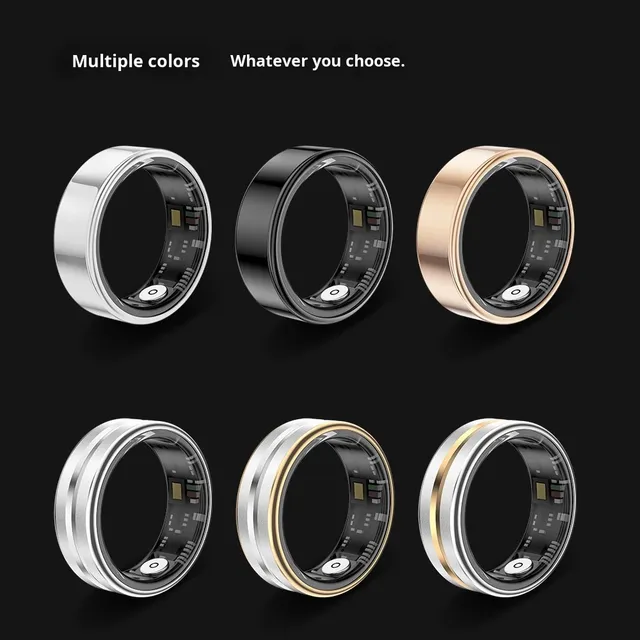 2026 New Smart Ring for Men Women IP68 Waterproof Swimming Heart Rate Sleep Monitor Slim Smartring Fitness Tracker Gift SR01