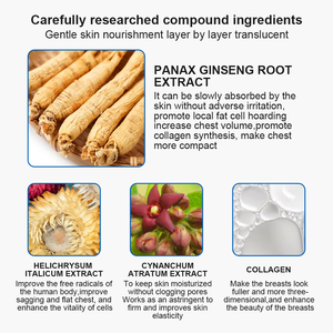 Crema reafirmante de pecho Natural para mujer, crema hidratante para el cuidado nutritivo de colágeno para agrandar, servicio OEM - Product Image 4