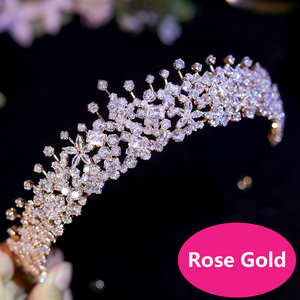 ASNORA Accesorios para el Cabello de Novia, Corona Romántica de Estrellas para Quinceañera, Tiara de Princesa para Cumpleaños, Diadema para Mujer, Banda para la Cabeza de Boda - Product Image 6