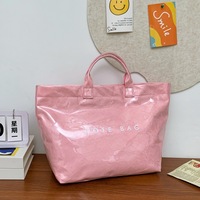 Sac fourre-tout tendance en PVC pour femme, léger, grande taille, rayé, idéal pour la plage et l'été