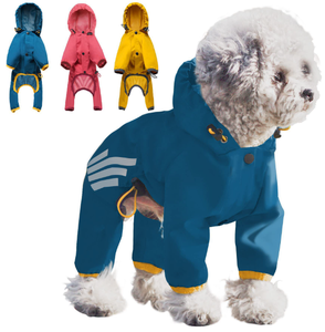 Veste de pluie pour petit chien pour toutes les saisons, imperméable réfléchissant avec capuche pour <span class=keywords><strong>Teddy</strong></span>, Bichon, chiot - Product Image 1