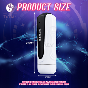 Akıllı mastürbasyon kupası yetişkin ürün 4 teleskopik hızları 3 dişliler güçlü sıkma emme titreşim ses erkek mastürbasyon kupası - Product Image 2