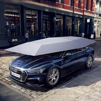 Toit de couverture de voiture intelligent de plafond de pare-soleil de pergola en aluminium d'extérieur avec le capot mobile semi-automatique complet