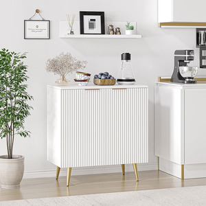 Table console en bois multifonctionnelle Credenza Accent Cabinet Sideboard avec finition peinte à la bombe pour <span class=keywords><strong>buffet</strong></span> ou rangement à la maison - Product Image 3