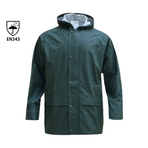 Wholesale <strong>Waterproof</strong> Mens Pu Pvc Jacket Suit <strong>Raincoat</strong> For Adults - Product Image 3