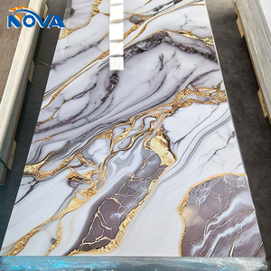 Panel Trasero para Armario, Lámina de PVC con Diseño de Mármol, Resistente a la Humedad, Sin Deformación, para Áreas de Almacenamiento en Armarios y Entornos Húmedos - Product Image 1