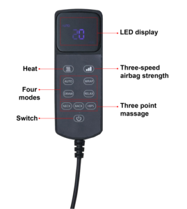 การผ่อนคลายทั่วร่างกาย - คอ ไหล่ หลัง เอว สะโพก - แผ่นนวดลมแบบพกพา - ที่นอน - Product Image 3