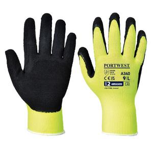 PORTWEST-Gant en latex jaune A340YERXS Hi-Vis Grip-GANTS EAN 5036108360581 - Product Image 1