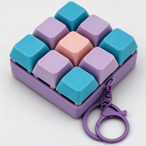 Jouet anti-stress clavier à 9 touches pour adultes, garçons et filles, idéal pour la décompression, avec fonction porte-clés - Product Image 6