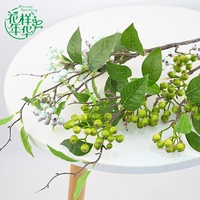 Plante artificielle de baies de haute qualité, 80 cm, simulation de fruits rouges en PE, branches faites à la main, décoration de table pour salon, vente en gros