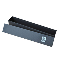 Emballage de bouquet de fleuriste de roses à longue tige unique OMT Cajas Para Arreglos Florales Boîte cadeau en carton PVC avec matériaux recyclés