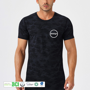 Logo personnalisé OME, broderie 3D, spandex/polyester 170 g/m², personnalisable, respirant, séchage rapide, col en V surdimensionné, entraînement physique pour hommes - Product Image 1
