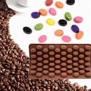 แม่พิมพ์ซิลิโคนรูปเมล็ดกาแฟขนาดเล็ก 55 ชิ้น แม่พิมพ์ช็อกโกแลตรูปเมล็ดกาแฟขนาดเล็ก แม่พิมพ์ซิลิโคนรูปเมล็ดกาแฟ - Product Image 3