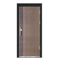 Porte d'entrée pivotante moderne en aluminium et acier inoxydable pour villas 2025 – Porte extérieure en métal pour maisons