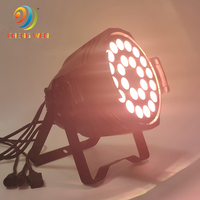 Dmx rgbwa uv 6 en 1 18x18w ZOOM de scène 64 par can led par light 18pcs X 10w Rgbw 4 en 1 Led Zoom Par Light 10w Parcan Zoom